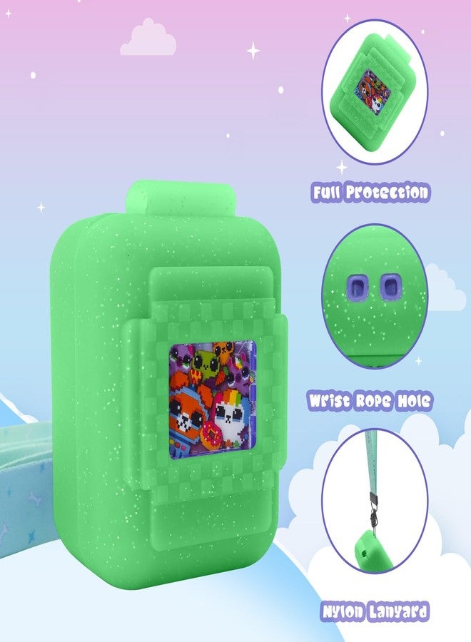 JAYOBGO Silicone Cover Case for Bitzee Interactive Toy Digital Pet, Silicone Protective Case for Bitzee Virtual Electronic Pets, Digital Pet Case Accessories for Bitzee with Lanyard (Case Only) (Green) - Image 4